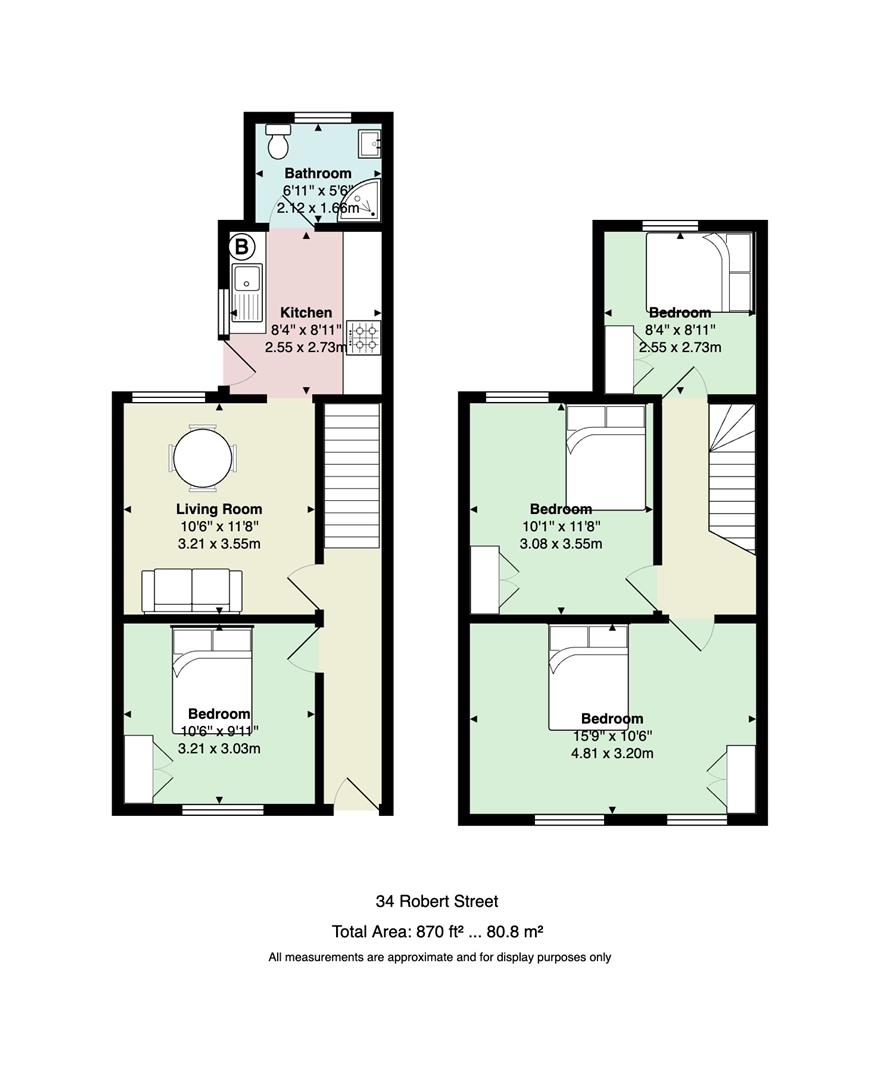 Floorplan for Robert Street, Cathays